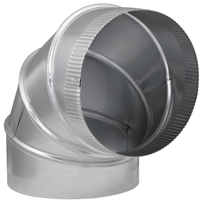 Imperial 10 in. D X 10 in. D Adjustable 90 deg Galvanized Steel Stove Pipe Elbow