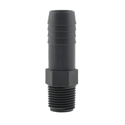 Boshart Industries 1/2 in. MPT in. X 3/4 in. D Insert Polypropylene Reducing Male Adapter