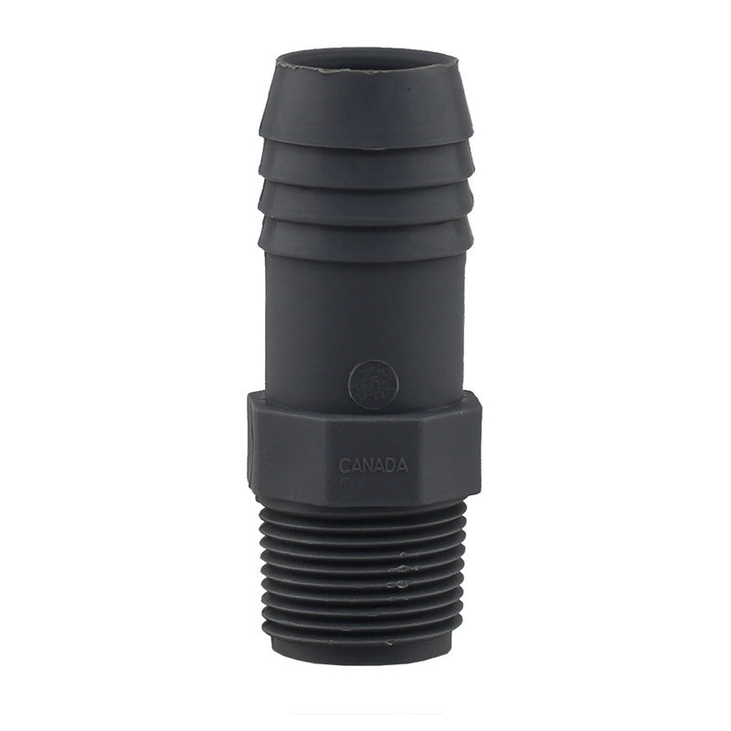 Boshart Industries 3/4 in. MPT in. X 1 in. D Insert Polypropylene Reducing Male Adapter
