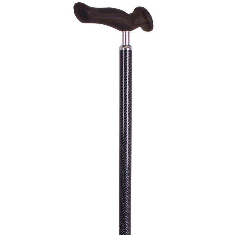 Carex Health Brands Carbon Gray Comfort Grip Walking Cane Aluminum/Plastic 37 in. H X 4 in. L