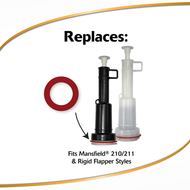 Korky 2X Flush Valve Seal Red Rubber For Mansfield