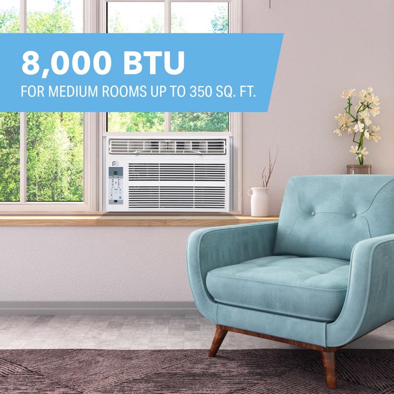 Perfect Aire 8000 BTU 115 V Window Air Conditioner w/Remote 300-350 sq ft