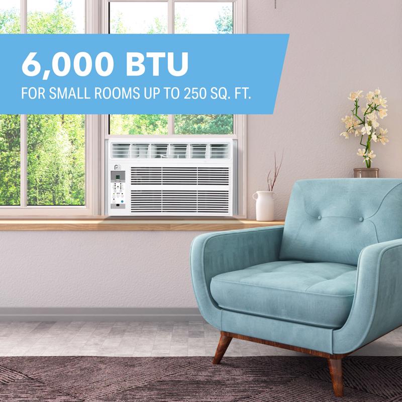 Perfect Aire 6000 BTU 115 V Window Air Conditioner w/Remote 150-250 sq ft