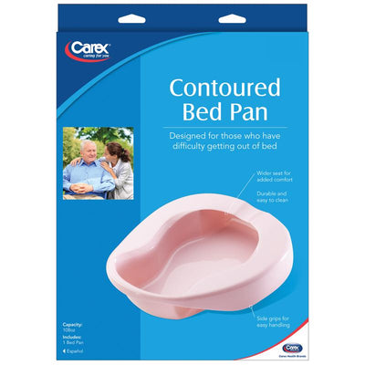 Carex Health Brands Pink Bedpan 108 oz