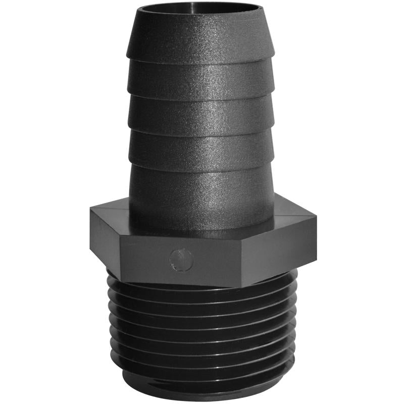 Green Leaf 3/8 in. MPT X 3/8 in. D Barb Polypropylene Hose Adapter