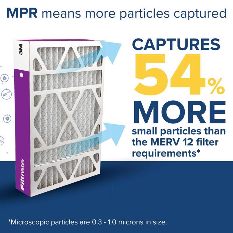 Filtrete 20 in. W X 25 in. H X 6 in. Polypropylene 1550 MPR Pleated Air Filter
