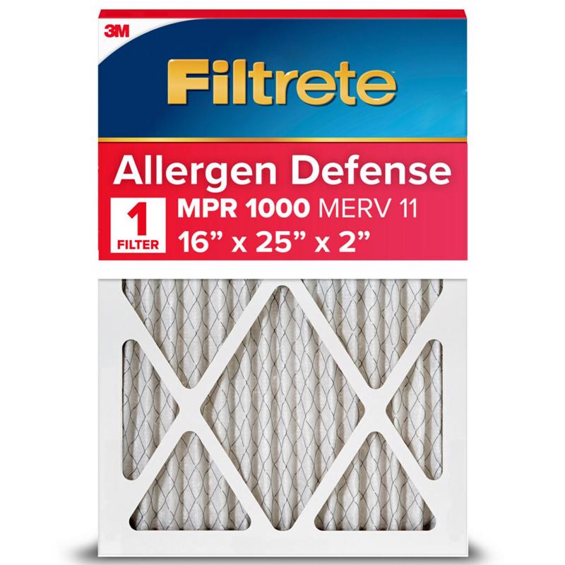 Filtrete 16 in. W X 25 in. H X 2 in. Polypropylene 1000 MPR Pleated Air Filter