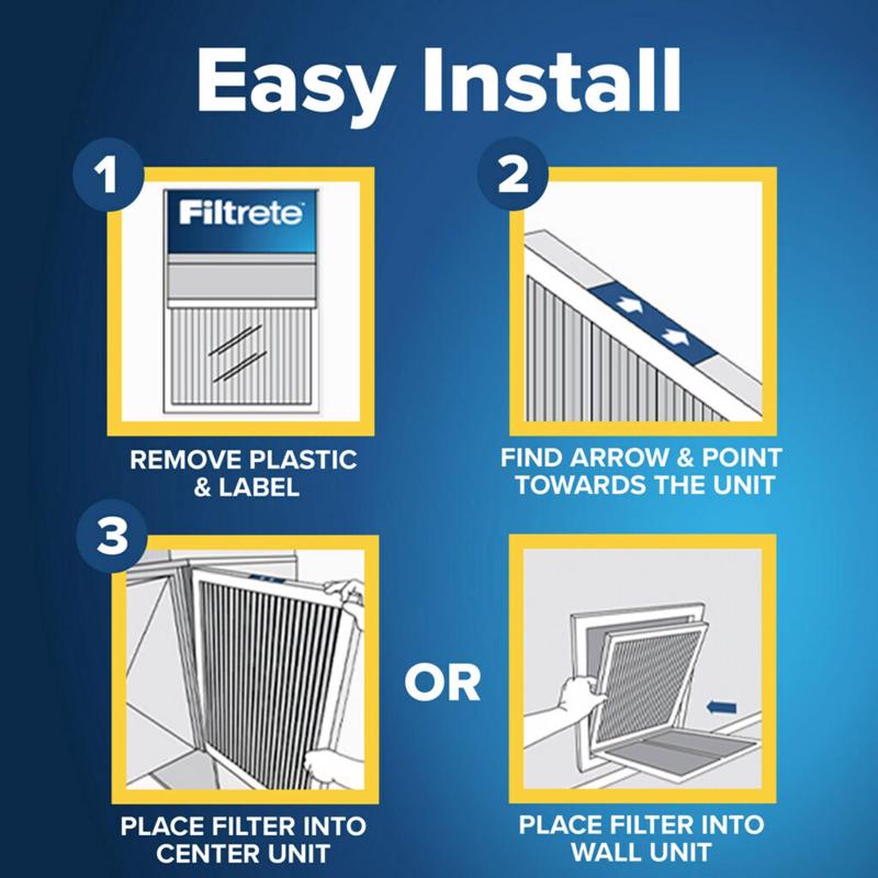 Filtrete 16 in. W X 25 in. H X 2 in. Polypropylene 1000 MPR Pleated Air Filter