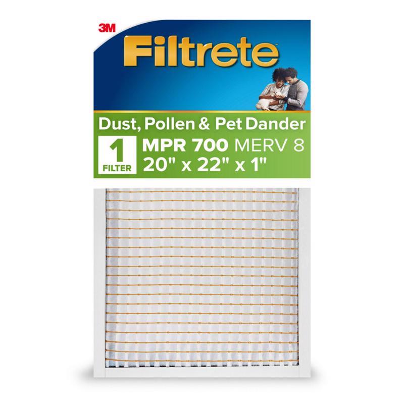 Filtrete 20 in. W X 22 in. H X 1 in. Polypropylene 700 MPR Pleated Air Filter