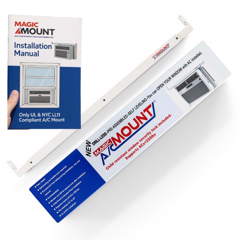 Magic AC Mount AC Support Bracket 1.5 in. W X 24 in. H White