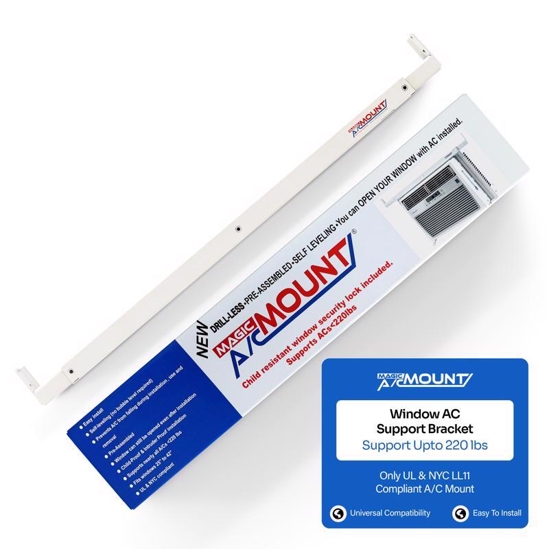 Magic AC Mount AC Support Bracket 1.5 in. W X 24 in. H White