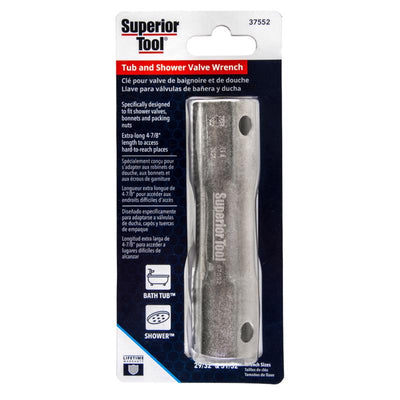 Superior Tool 29/32-31/32 in. Shower Valve Socket Wrench Silver