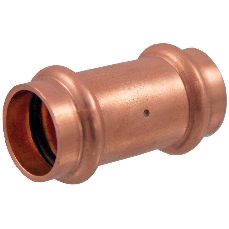 NIBCO 1-1/4 in. Press in. X 1-1/4 in. D Press in. Wrought Copper Coupling