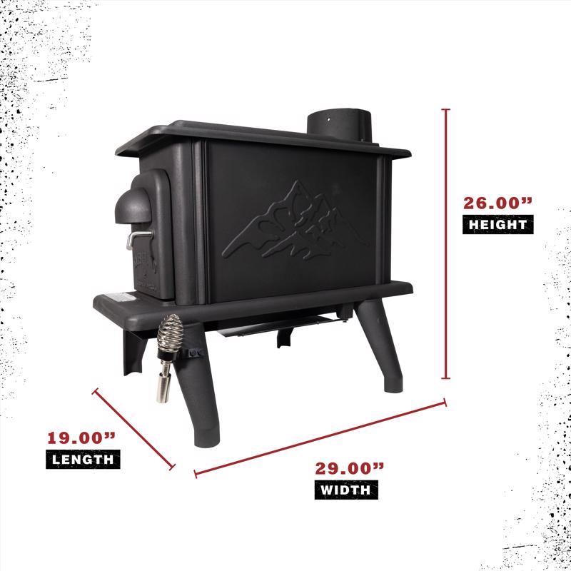 Cleveland Iron Works Erie EPA Certified 900 sq ft Wood Burning Stove