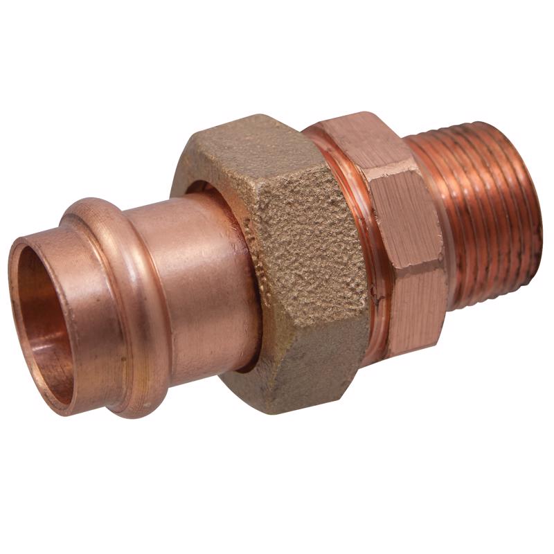 NIBCO Press System 1/2 in. Press X 1/2 in. D MIP Wrought Copper Union