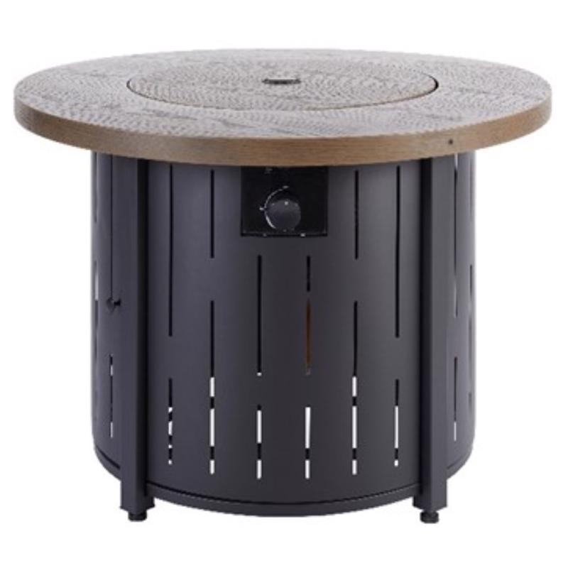 Living Accents 36 in. W Steel Modern Round Propane Fire Pit