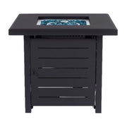 Living Accents 28 in. W Steel Square Propane Fire Pit