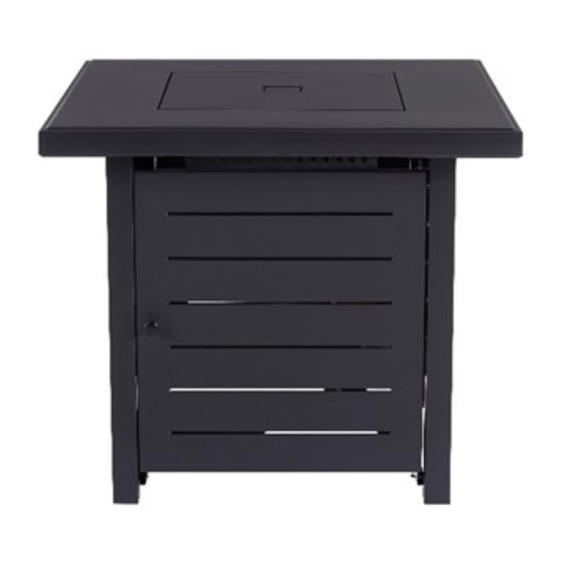 Living Accents 28 in. W Steel Square Propane Fire Pit