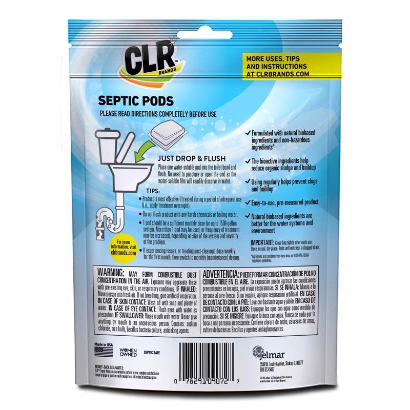 CLR Brands Pods Septic System Treatment and Cleaner 5.29 oz