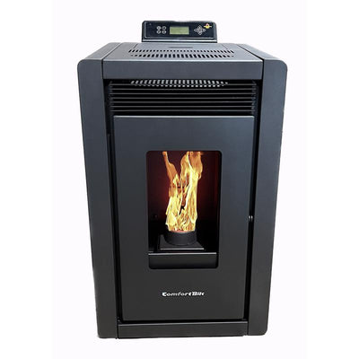 Comfortbilt Alpine EPA Certified 1500 sq ft Modern Wood Pellet Stove 25 lb. cap. Hopper
