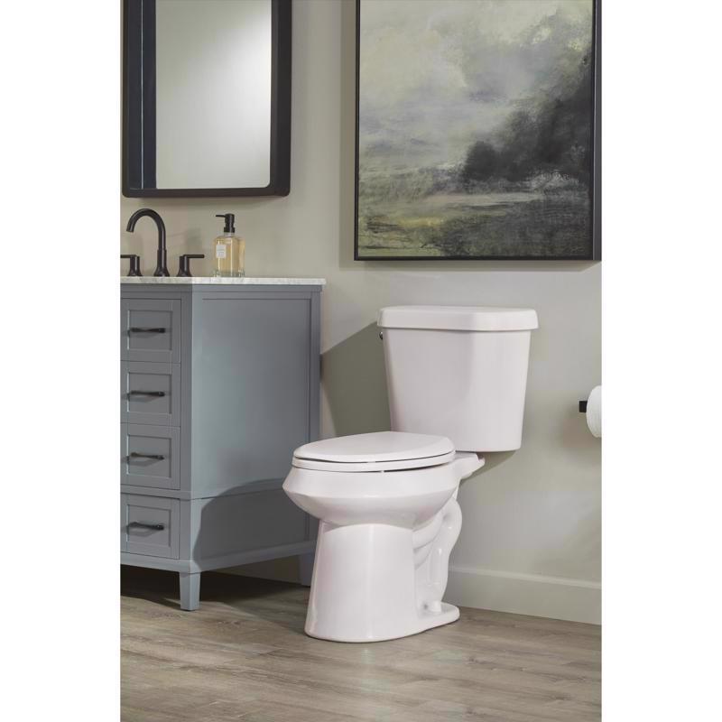 Oakbrook Collection ADA Compliant 1.28 gal White Elongated Complete Toilet Kit