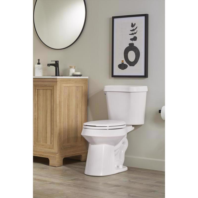 Oakbrook Collection ADA Compliant 1.28 gal White Round Complete Toilet Kit