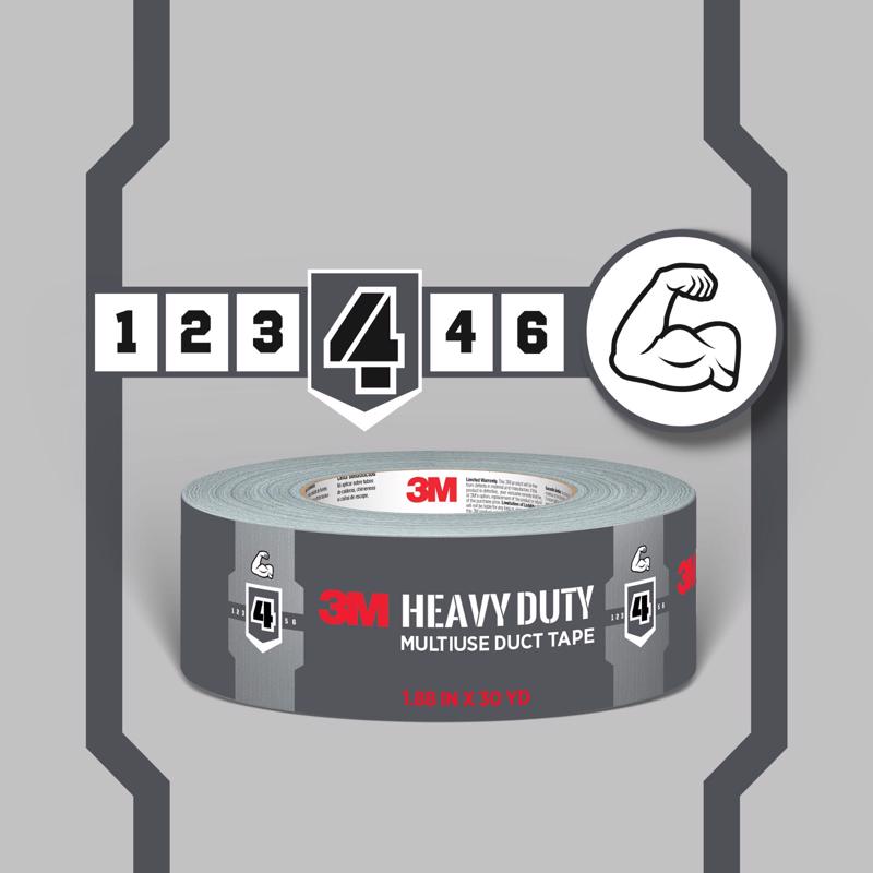 3M 1.88 in. W X 20 yd L Gray Heavy Duty Duct Tape