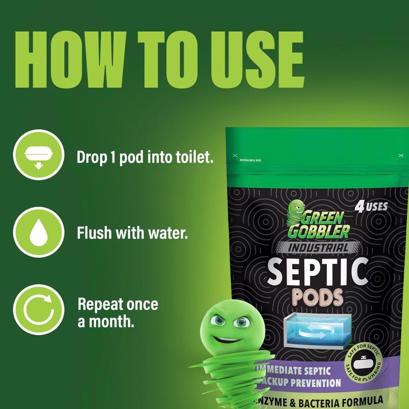 Green Gobbler Pods Septic System Digester 5.2 oz