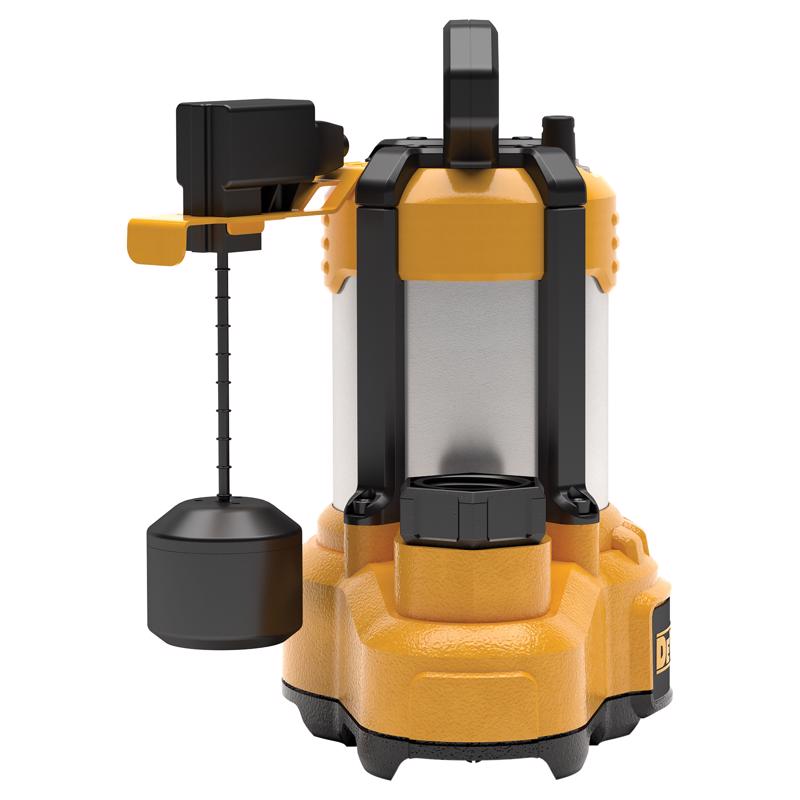Dewalt 1 HP 7000 gph Stainless Steel Vertical Float Switch AC Submersible Sump Pump 10 ft/min