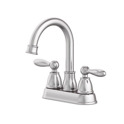 Oakbrook Collection Jennifer Brushed Nickel Traditional Centerset Bathroom Sink Faucet 4 in.