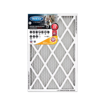 BestAir 20 in. W X 20 in. H X 1 in. Carbon 11 MERV Pleated Air Filter
