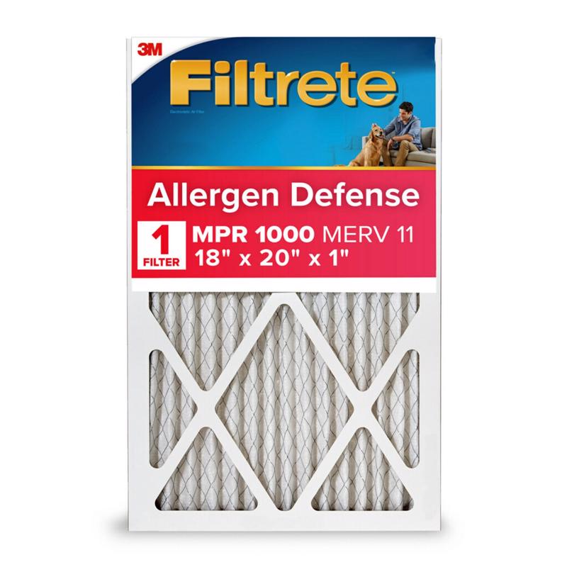 Filtrete Allergen Defense 18 in. W X 20 in. H X 1 in. Polypropylene 11 MERV Pleated Air Filter
