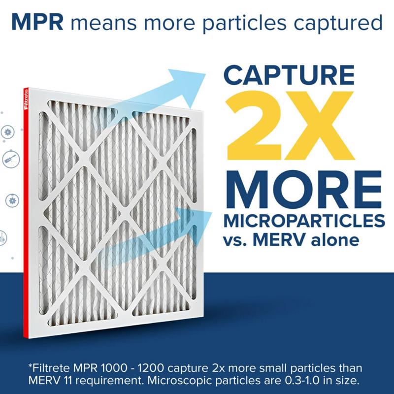 Filtrete Allergen Defense 18 in. W X 20 in. H X 1 in. Polypropylene 11 MERV Pleated Air Filter