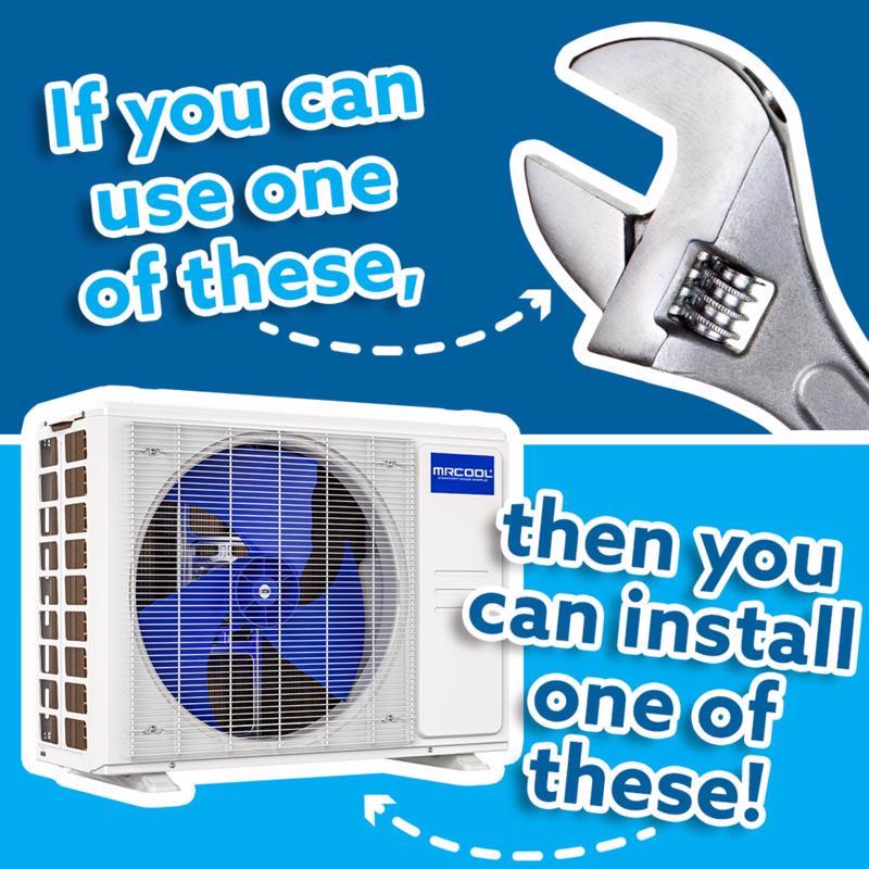 MRCOOL DIY 5th Gen E Star, 230V, 1 Zone 24000 BTU 22.7 SEER Ductless Mini Split Heat Pump