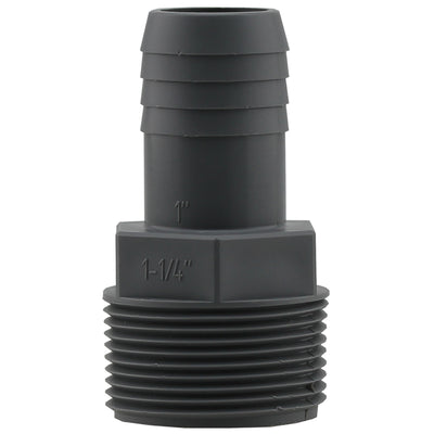 Boshart Industries 1 in. Insert in. X 1-1/4 in. D MPT Polypropylene Reducing Male Adapter
