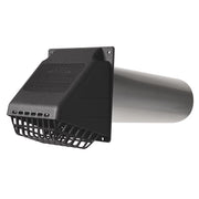 Deflect-O 11 in. L X 4 in. D Black/Silver Aluminum/Plastic Dryer Vent Kit
