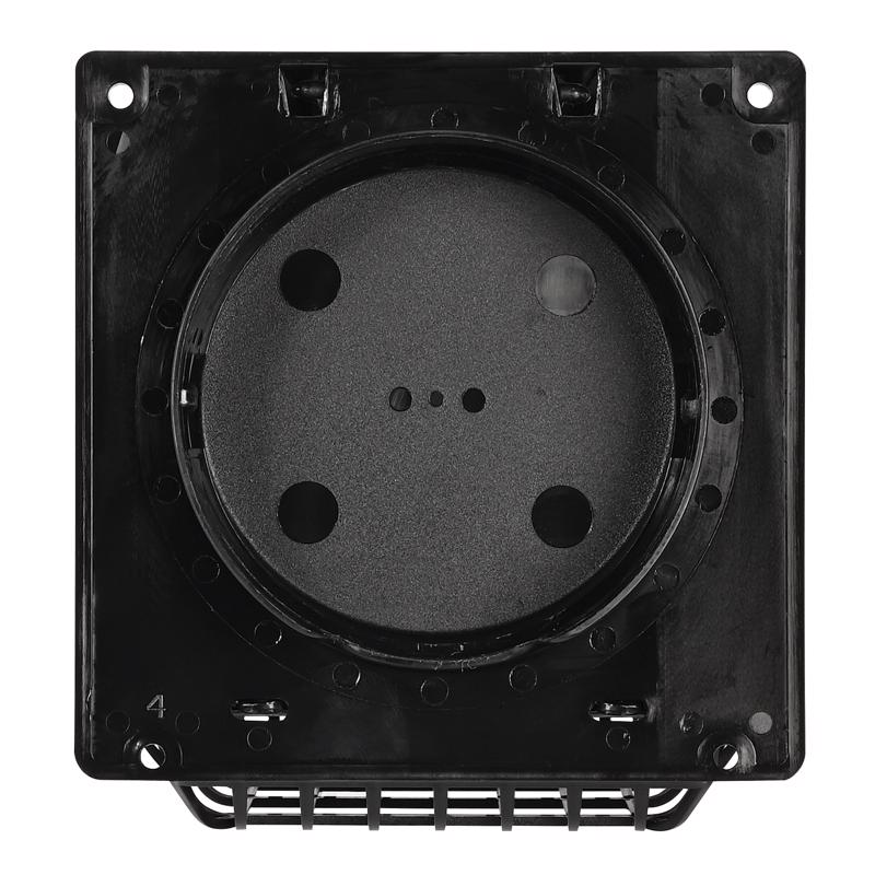 Deflect-O 11 in. L X 4 in. D Black/Silver Aluminum/Plastic Dryer Vent Kit