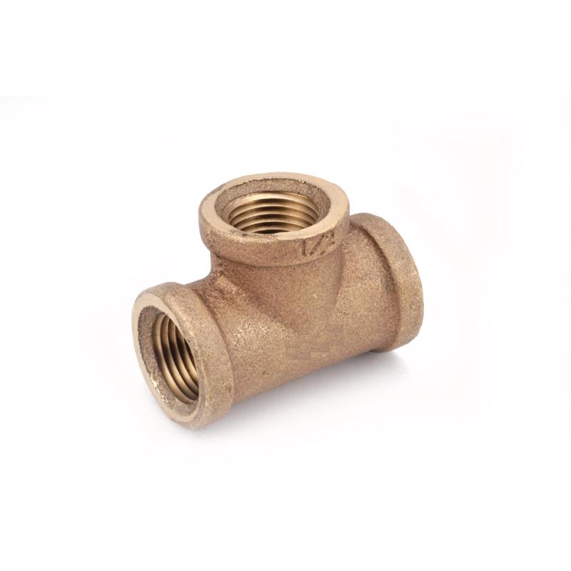 Anderson Metals 1/2 in. FPT in. X 1/2 in. D FPT Red Brass Tee