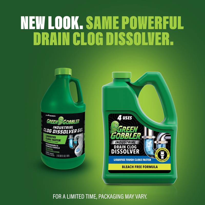 Green Gobbler Gel Hair & Grease Clog Remover 64 oz