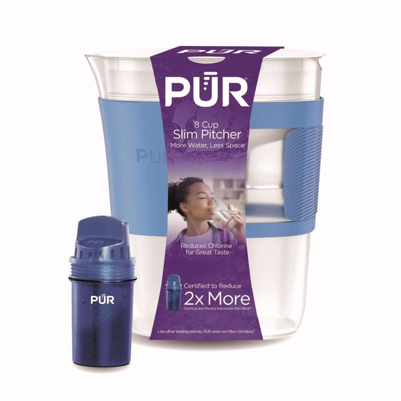 PUR 8 cups Blue Pitcher BPA Free Plastic