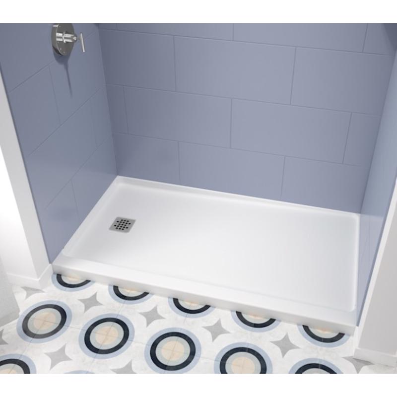 Bootz 3 in. H X 30 in. W X 60 in. L White Shower Base
