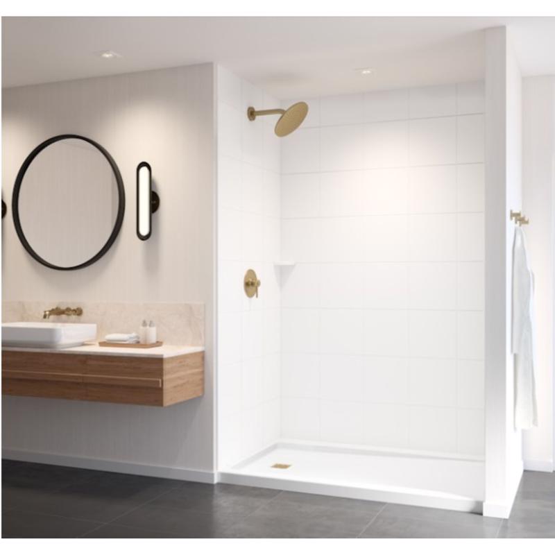 Bootz 3 in. H X 30 in. W X 60 in. L White Shower Base