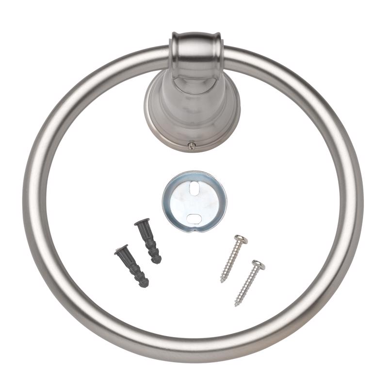 Oakbrook Collection Brushed Nickel Towel Ring Die Cast Zinc