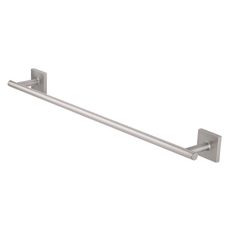 Oakbrook Collection Brushed Nickel Towel Bar 24 in. L Die Cast Zinc