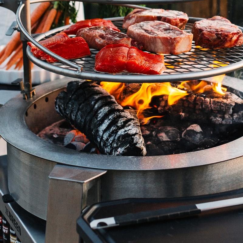 Breeo 57 in. W Stainless Steel Outdoor Round Charcoal/Wood Fire Pit