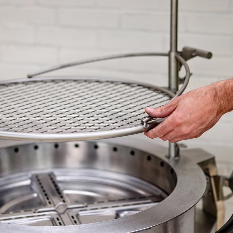 Breeo 57 in. W Stainless Steel Outdoor Round Charcoal/Wood Fire Pit