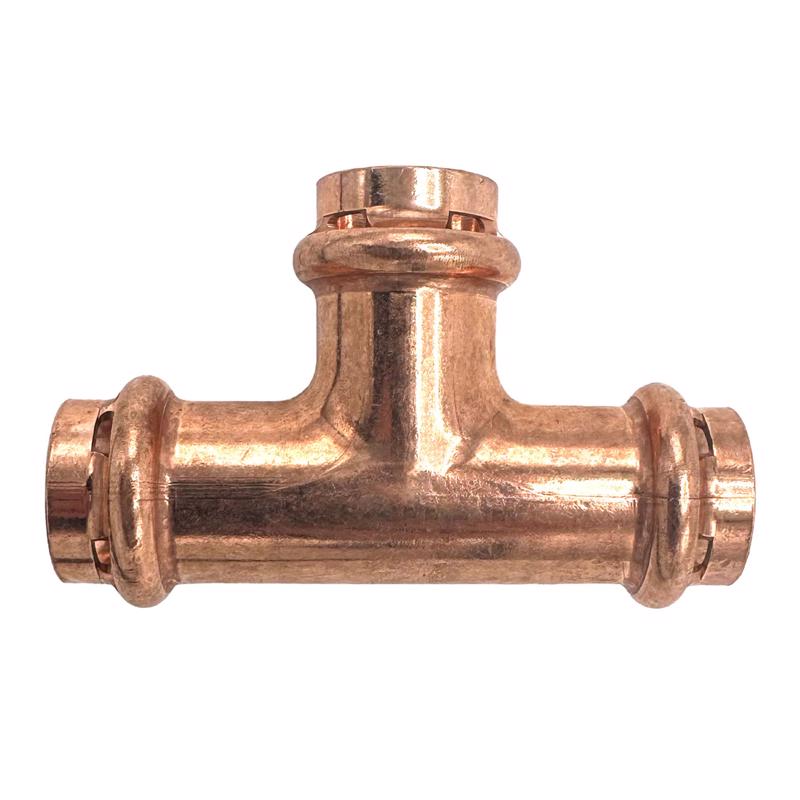 QuickFitting 3/4 in. Press in. X 3/4 in. D Press in. Copper Tee