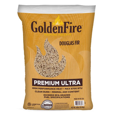 Golden Fire Lignetics Softwood Wood Pellet Fuel 40 lb