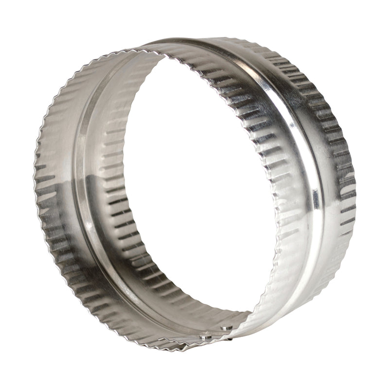 Deflect-O Jordan 3 in. L X 6 in. D Silver/White Aluminum Duct Connector