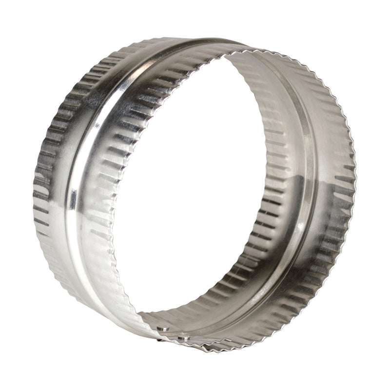 Deflect-O Jordan 3 in. L X 6 in. D Silver/White Aluminum Duct Connector